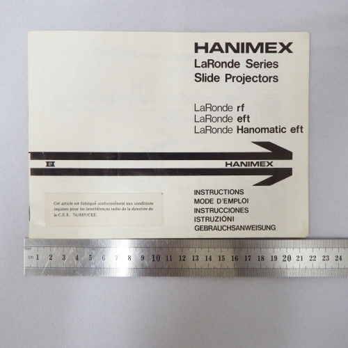 Unieke Antieke Hanimex slide projectors LaRonde series instruction manual (Powered by CubeCart)